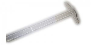 Transparent T-Square Ruler