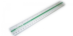 Power Line Plastic Ruler 30cm