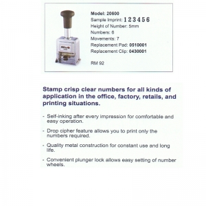 KW-trio Automatic Numbering Machine 20600