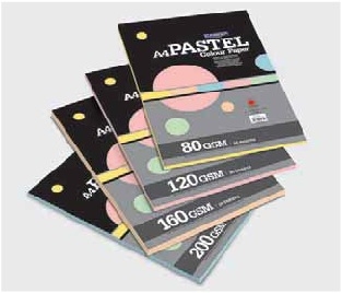 Camel Pastel Colour Paper/Card- 20 sheets