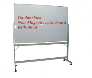 Double Sided Non-Magnetic White board With Stand