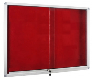 Aluminium Frame Velvet board Cabinet