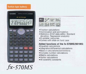 Casio Sciencific Calculator FX-570MS