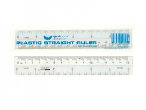 Unicorn Plastic Ruler 15cm