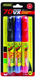 UNICORN Permanent marker Pen 70vx 3's