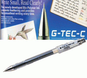 Pilot Ball Liner G-Tec Pen 0.25 / 0.3/ 0.4