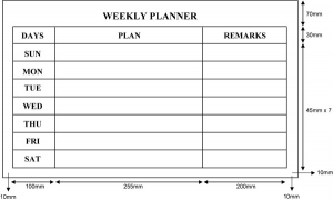 Weekly Planner CWP-15