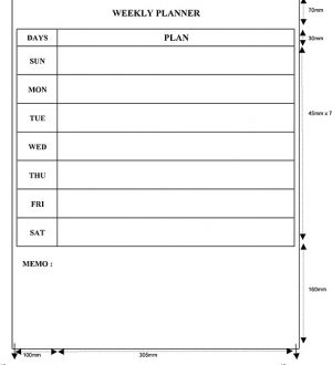 Weekly Planner CWP-51