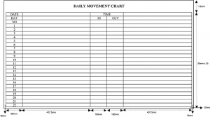 Daily Movement Chart CDM-34